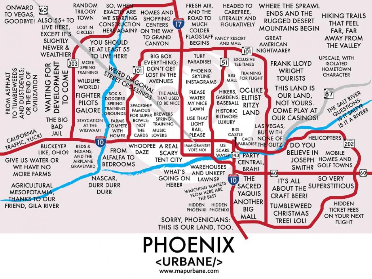 Phoenix auzo mapa
