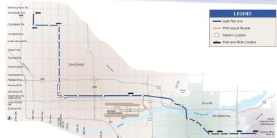 Phoenix garraio publikoaren mapa
